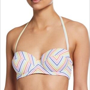 Kate Spade Multicolor Striped Women's Bikini Top, XS